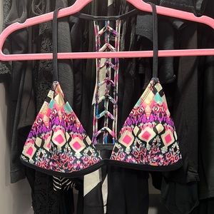 LA Hearts bikini top